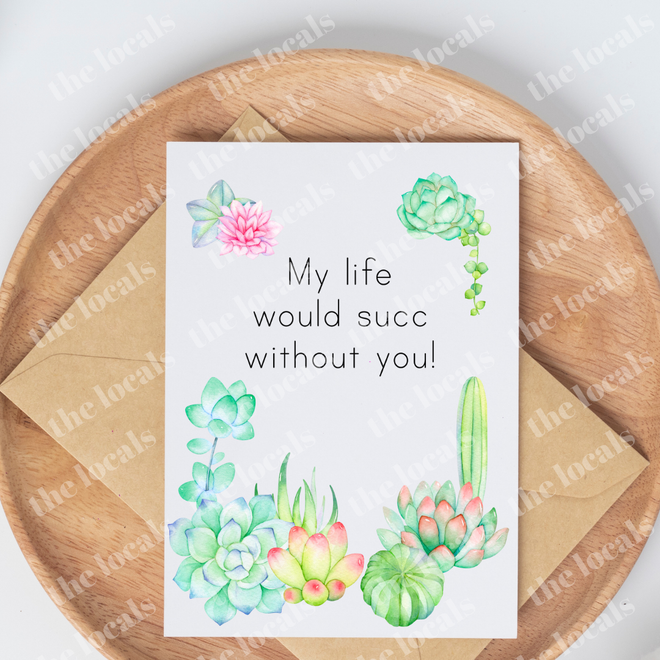 My Life Would Succ Greeting Card