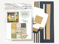 Craftreat Scrapbook Blank Quick Folio - Flip Flair Folio - Black, Kraft and White