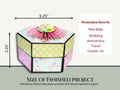 CrafTreat Scrapbook Blanks - Hexagon Explosion Box - Black & Kraft Color