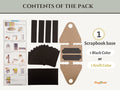 CrafTreat Scrapbook Blanks - Rolodex - Black Color