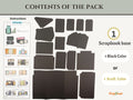 CrafTreat Scrapbook Blanks - Gate Fold Folio - Kraft Color