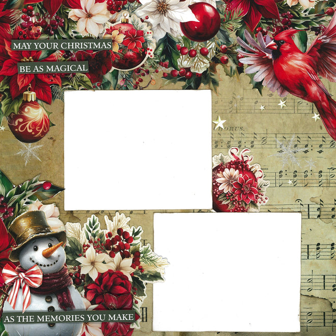 3Quarter Designs Holly Jolly 12x12 Design Paper & Diecuts Set