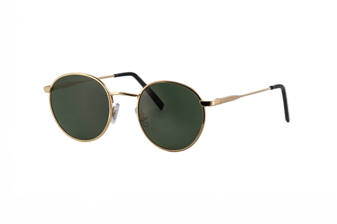 Boléro Sage — Round Metal Sunglasses