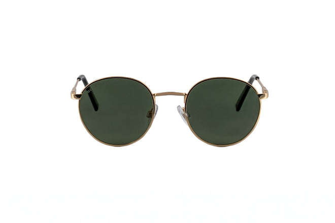 Boléro Sage — Round Metal Sunglasses