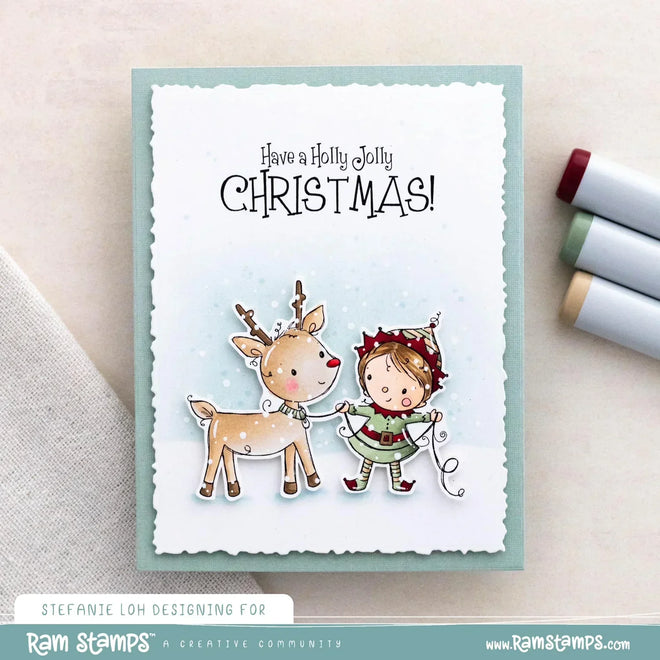 Holly Jolly Elf Clear Stamp 32664