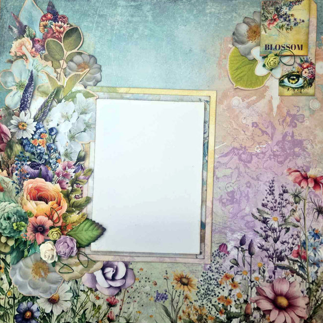 3Quarter Designs Heavenly Wildflowers 12x12 Scrapbook Collection