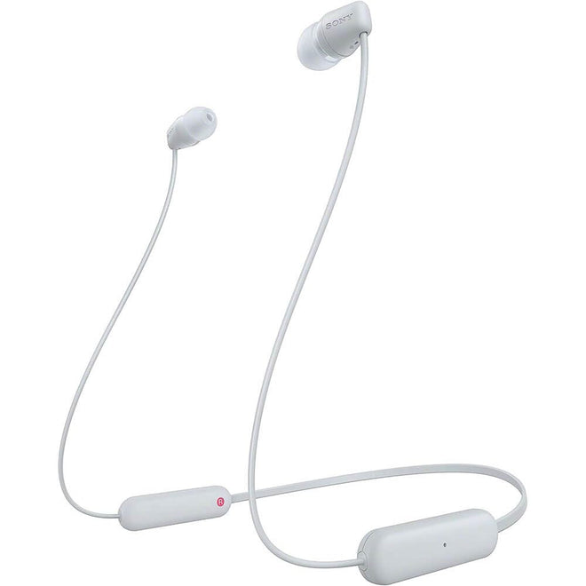 Sony WI-C100 Wireless in-Ear Bluetooth Headphones with Built-in Microphone, White 🍁 All In One Marketplace Canada