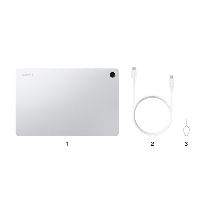 Samsung Galaxy Tab A11+ (CAD Version & Warranty) - Silver 128GB, 11" Android Tablet, External Storage Support, Headphone Jack, 25W Fast Charging 🍁 All In One Marketplace Canada