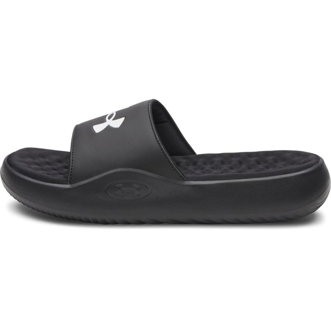 Under Armour Men's Ignite Pro 8 Fixed Band Slides Sandal, (004) Black/Black/White, 10 🍁 All In One Marketplace Canada