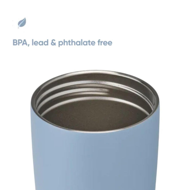 Owala SmoothSip Slider Insulated Stainless Steel Coffee Tumbler, Reusable Iced Coffee Cup, Hot Coffee Travel Mug, BPA Free 12 oz, Lakeside 🍁 All In One Marketplace Canada