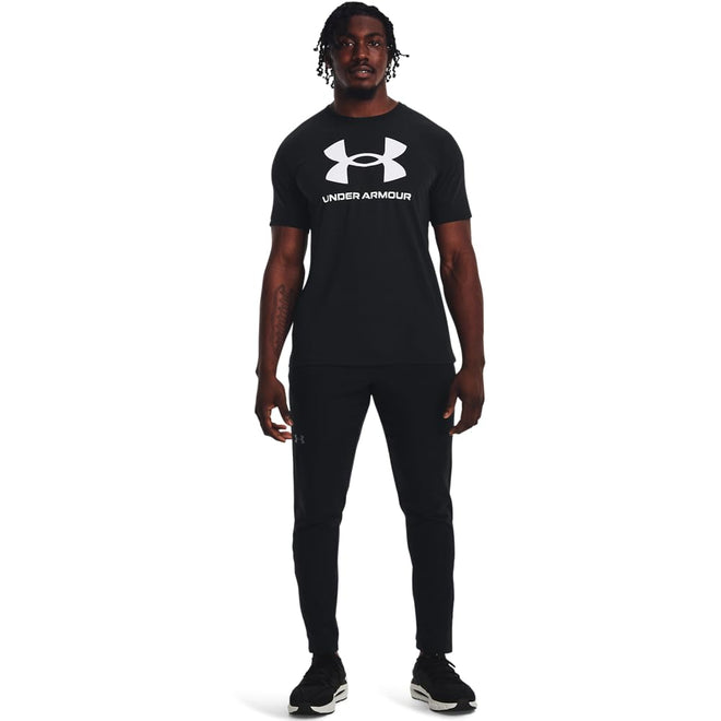 Under Armour Men's Sportstyle Logo Short Sleeve T Shirt, (001) Black / / White, 3X-Large 🍁 All In One Marketplace Canada