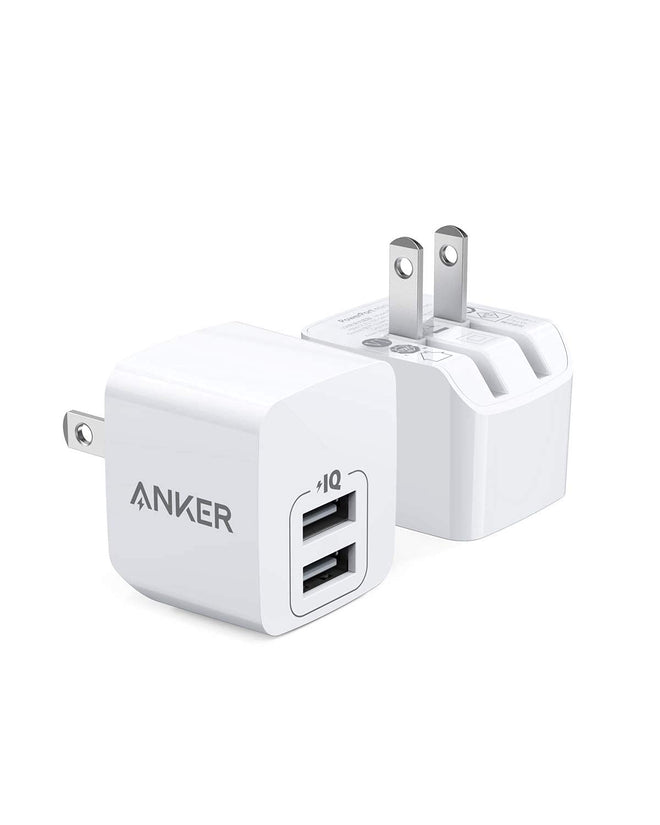Anker 2-Pack Dual Port 12W USB A Charger Block with Foldable Plug, Charging Box Brick, Cube for iPhone 16 15 14 13 12 Pro Max, Galaxy S22 S21 Note 20 🍁 All In One Marketplace Canada