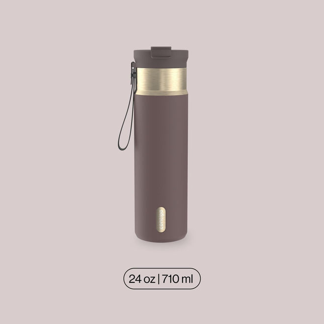 Contigo DualSip 24 oz Water Bottle w/Carry Strap & 2-Way Lid (Drink from Straw or Spout) | Vacuum-Insulated Stainless Steel for Cold Drinks | 100% Leakproof | BPA & Lead-Free | Dishwasher Safe 🍁 All In One Marketplace Canada