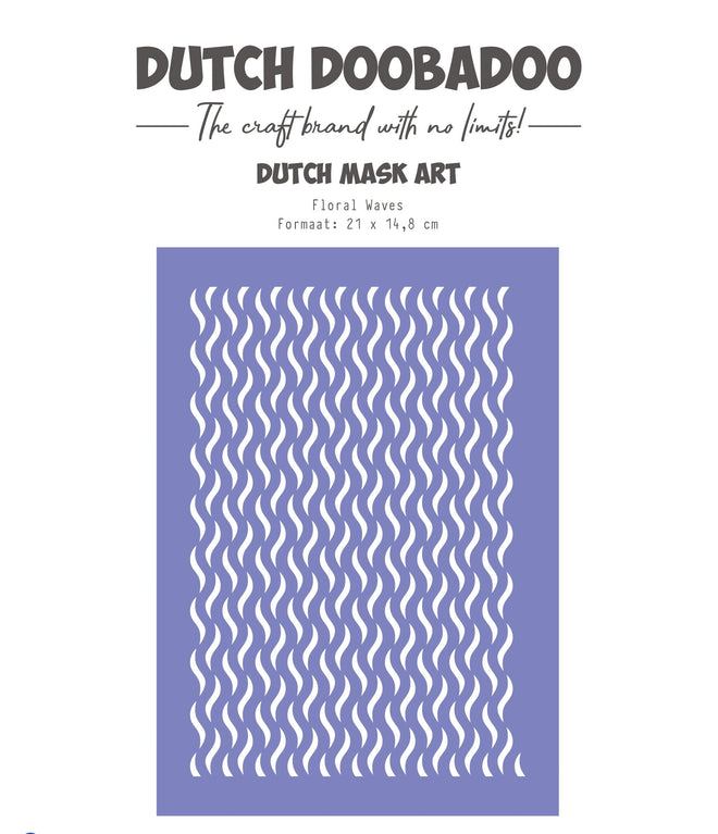 Dutch Doobadoo DDBD Dutch Mask Art Floral Waves A5
