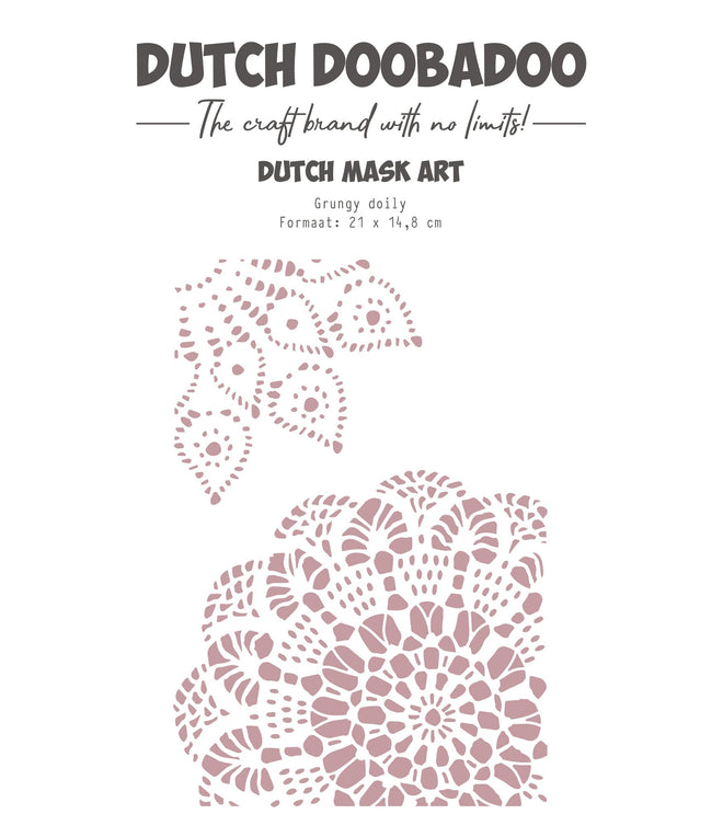 Dutch Doobadoo DDBD Mask Art Grunge Doily A5