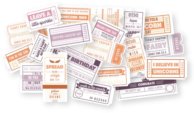 Dutch Doobadoo DDBD Die-Cuts Tickets Woodland Springs