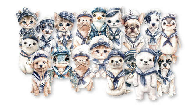 Dutch Doobadoo DDBD Collage Die-Cuts Little Sailor