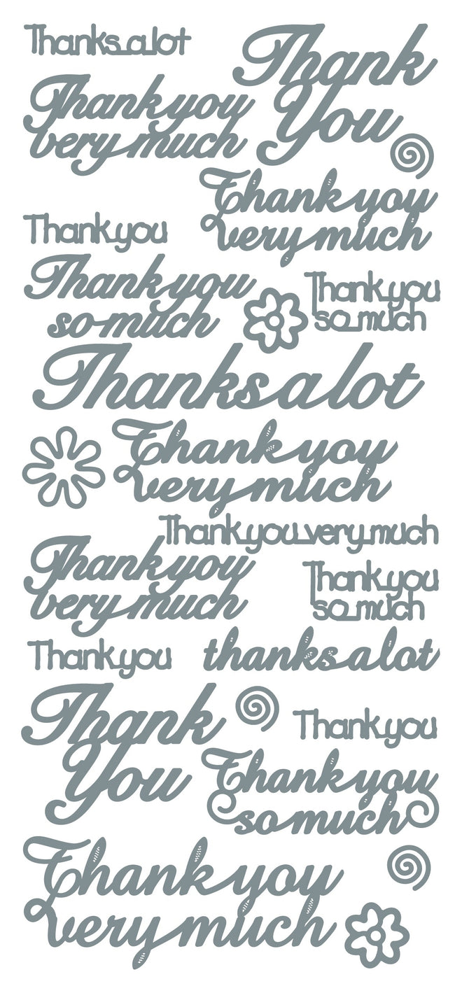 Peel Off Stickers - Various Thank You