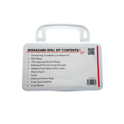Biohazard Clean-Up Spill Kit in Plastic Case