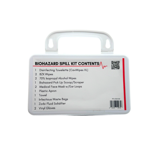 Biohazard Clean-Up Spill Kit in Plastic Case