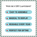 CrafTreat DIY Paper Lanterns - Snowglobe