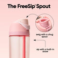 Owala FreeSip Tritan Insulated Stainless Steel Water Bottle with Straw, BPA-Free Sports Water Bottle, Great for Travel, 25 Oz, Rose Quartz 🍁 All In One Marketplace Canada