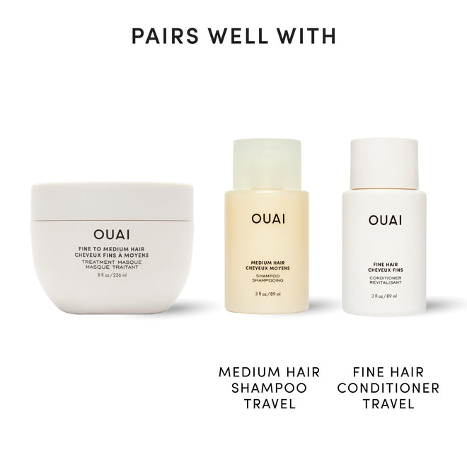 OUAI Fine to Medium Hair Treatment Mask- Deep Conditioning Hair Mask (8 oz) 🍁 All In One Marketplace Canada