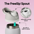 Owala FreeSip Insulated Stainless Steel Water Bottle with Straw for Sports and Travel, BPA-Free, 32oz, Dreamy Field 🍁 All In One Marketplace Canada