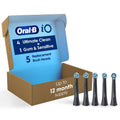 Oral-B iO Genuine Replacement Brush Heads, Black, 4ct Ultimate Clean + 1ct Gentle Care, 15 Month Supply, Compatible Exclusively with Oral-B iO Electric Toothbrushes, Not Compatible with any Other Series Including: Pro, Vitality, Smart, or Genius