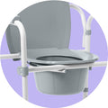 Medline 3-in-1 Steel Folding Bedside Commode, Height Adjustable, 350lb 🍁 All In One Marketplace Canada