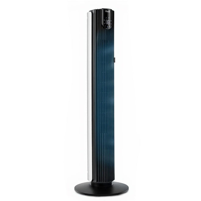 Levoit Smart 42 Inch Tower Fan for Bedroom, 26ft/s Standing Bladeless Fan, Quiet 25dB, 90° Oscillation, Brushless DC Motor, 12 Speeds, 4 Modes, 24H Timer with APP, Works with Alexa 🍁 All In One Marketplace Canada