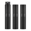 Lisapack Perfume Travel Spray Bottles - 8ml Mini Cologne Refillable Atomizer Decanter for Men - Small Size Travel Essentials Perfume Refill Decant Dispenser for Women Purse Pocket 3PCS Black 🍁 All In One Marketplace Canada