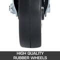 VEVOR 4 Pack 8 Inch Iron Core Polyurethane Swivel Caster with Dual Locking Brake Adjustable Legs 1100LBS Capacity per Wheel 🍁 All In One Marketplace Canada