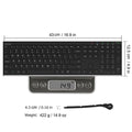 Arteck 2.4G Wireless Keyboard Stainless Steel Ultra Slim Full Size Keyboard with Numeric Keypad for Computer/Desktop/PC/Laptop/Surface/Smart TV and Windows 10/8/ 7 Built in Rechargeable Battery 🍁 All In One Marketplace Canada