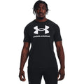 Under Armour Men's Sportstyle Logo Short Sleeve T Shirt, (001) Black / / White, Large 🍁 All In One Marketplace Canada