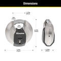 MASTERLOCK 70mm Disc Padlock, 2-3/4", Silver M40XKADCCSEN 🍁 All In One Marketplace Canada
