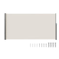 VEVOR Retractable Side Awning, 71''x 138'' Outdoor Privacy Screen, 180g Polyester Water-Proof Retractable Patio Screen, UV 30+ Room Divider Wind Screen for Patio, Backyard, Balcony, Beige 🍁 All In One Marketplace Canada