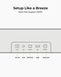 ULTIMEA 2.1ch Sound Bar for TV, Built-in Subwoofer, Peak Power 132W, App Control, 16 Inches Bluetooth 5.4 TV Speakers Soundbar, All-in-one PC Soundbar for Game, Opt/AUX/Wall Mount, Poseidon M20 Pro 🍁 All In One Marketplace Canada