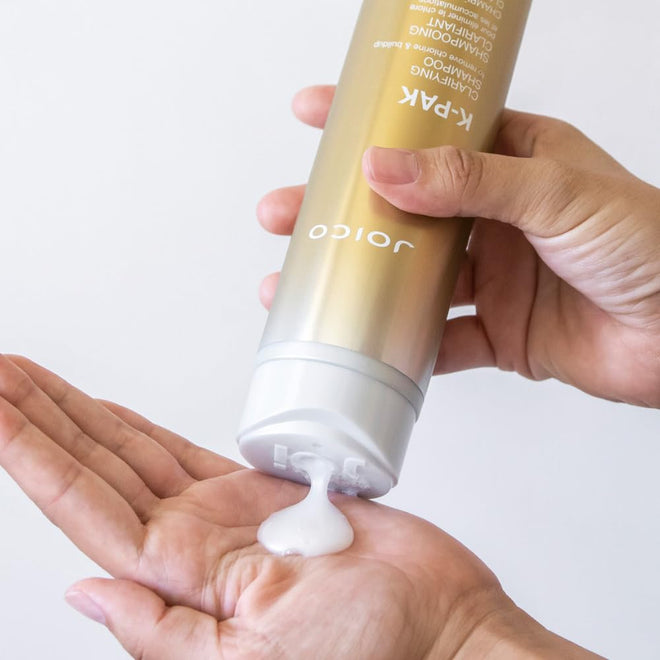 Joico K-PAK Daily Clarifying Shampoo to Remove Buildup, Deep Cleansing For Damaged Hair, Repair and Prevents Breakage, With Keratin and Guajava Fruit Extract, Gold, 300mL 🍁 All In One Marketplace Canada