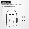 Sony WI-C100 Wireless in-Ear Bluetooth Headphones with Built-in Microphone, Black 🍁 All In One Marketplace Canada