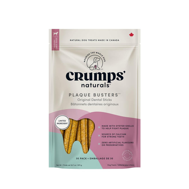Crumps' Naturals, Plaque Busters, 870 g, Dog Treats 🍁 All In One Marketplace Canada