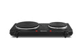 Elite Gourmet EDB-302BF Countertop Double Cast Iron Burner, 1500 Watts Electric Hot Plate, Temperature Controls, Power Indicator Lights, Easy to Clean, Black 🍁 All In One Marketplace Canada