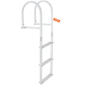 VEVOR Dock Ladder, Removable 3 Steps, 500 lbs Load Capacity, Aluminum Alloy Pontoon Boat Ladder with 3.1'' Wide Step & Nonslip Mat, Easy to Install for Ship/Lake/Pool/Marine Boarding 🍁 All In One Marketplace Canada