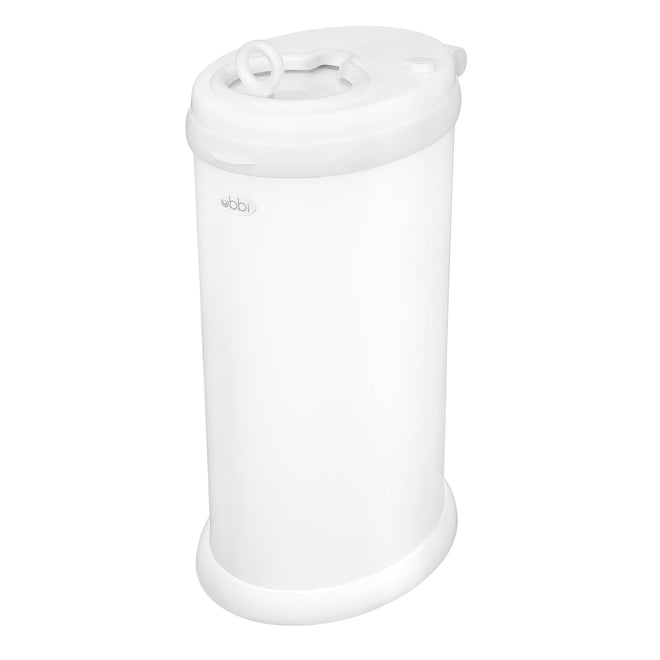Ubbi Stainless Steel Diaper Pail, Odor Locking, No Special Bag Required, Award-Winning, Registry Must-Have, Matte White 🍁 All In One Marketplace Canada