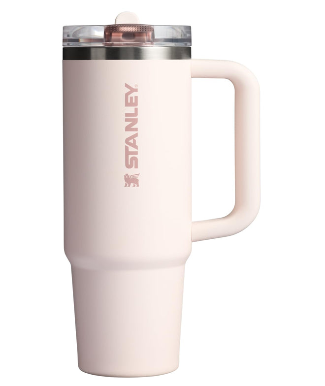 Stanley Quencher ProTour Flip Straw Tumbler with Leakproof Lid 30 oz | Built-in Straw and Handle | Cup Holder Compatible for Travel | Insulated Stainless Steel Cup | BPA-Free | Rose Quartz 🍁 All In One Marketplace Canada