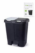Step N’ Sort 40L Dual Compartment Recycling Bin – Slim Kitchen Waste & Recycling System (2 × 20L) 🍁 All In One Marketplace Canada