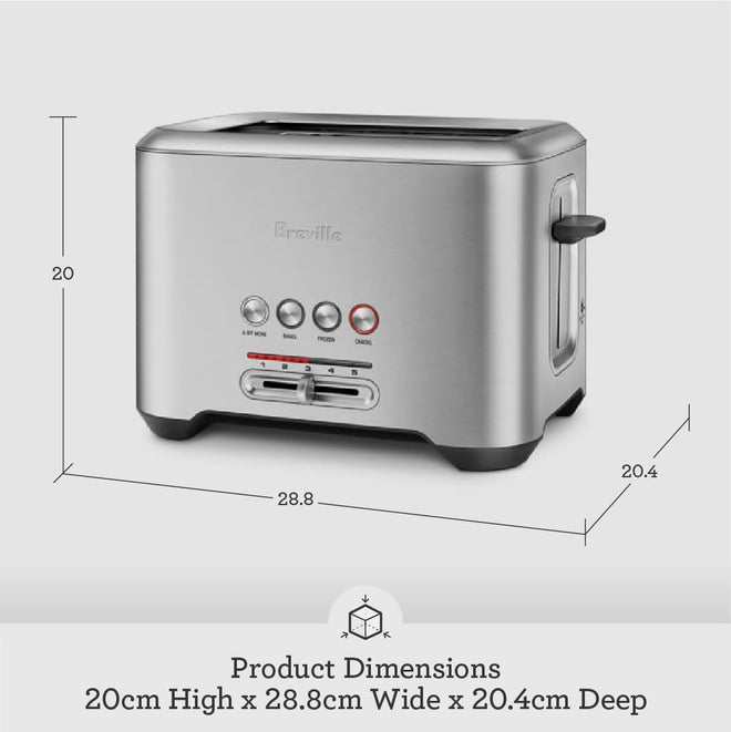 Breville A Bit More 2 Slice Toaster - BREBTA720XL silver 🍁 All In One Marketplace Canada