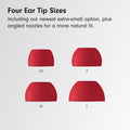 Beats Solo Buds - Wireless Bluetooth Earbuds | 18 Hours of Battery Life | Apple & Android Compatibility | Built-in Microphone - Transparent Red 🍁 All In One Marketplace Canada