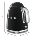 Smeg 50's Retro Style Kettle, 1.7L, 7 Cups, Automatic Shut Off, Black, KLF03BLUS 🍁 All In One Marketplace Canada