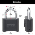 Master Lock Black Combination Padlock, Set Your Own Combo Lock, Weather Resistant Indoor and Outdoor Padlocks with Code for Gym Locker, Gate, Shed, 2 Pack, 178EC2 🍁 All In One Marketplace Canada